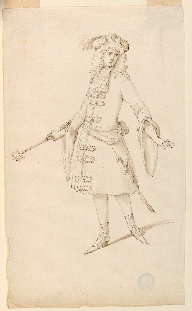 Kostýmní návrh: Šlechtic, král nebo princ pro balet od Unknown artist
