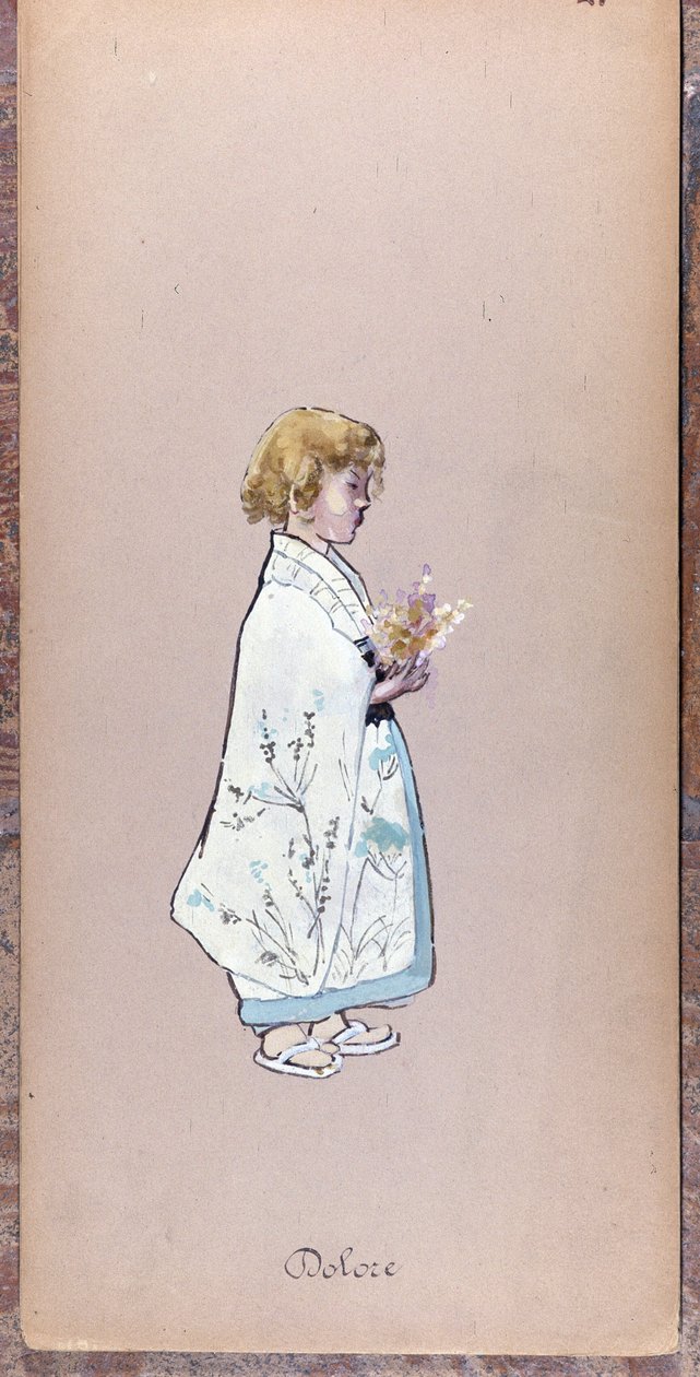 Kostým Il Bambino (Il Dolore) pro inscenaci Madame Butterfly od Giacoma Pucciniho z roku 1904.Sbírka Museo della Scala v Miláně. od Unknown artist