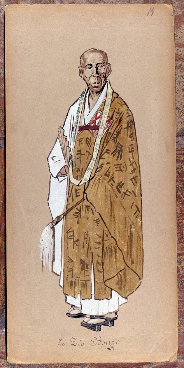 Kostým od Zia Bonza pro představení Madame Butterfly od Giacoma Pucciniho z roku 1904.Sbírka Museo della Scala v Miláně. od Unknown artist