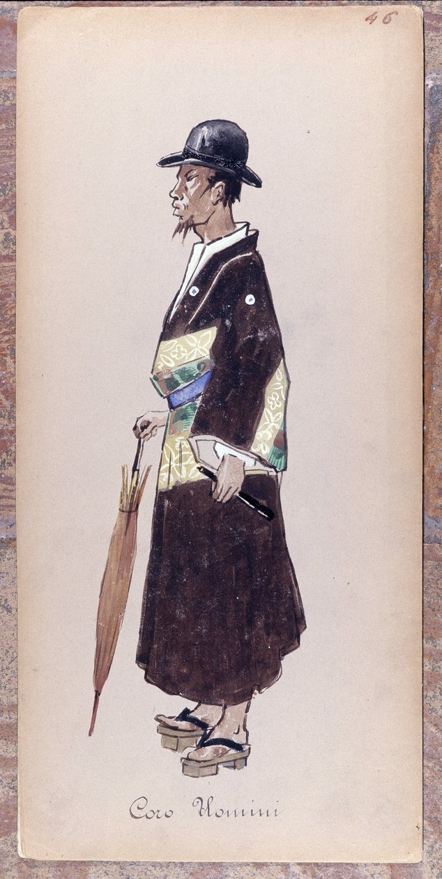Kostým pro postavu ze sboru opery Giacoma Pucciniho "Madame Butterfly" z roku 1904.Sbírka Museo della Scala v Miláně. od Unknown artist