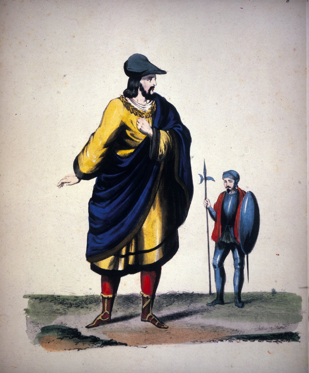 Kostým hraběte di Luna pro operu "" Trovatore "" (Le Ferre) italského skladatele Giuseppe Verdiho (1813-1901) od Unknown artist