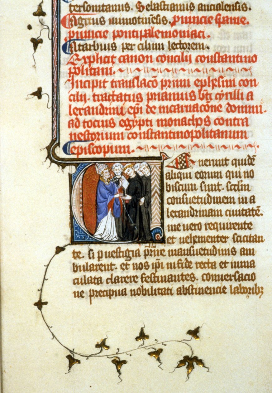 Efeský koncil, 365, 356r. Soubor rukopisu. B. pan de Toulouse. Žádost o autorizaci Městské knihovně v Toulouse (tel: 05 62 27 66 66) od Unknown artist