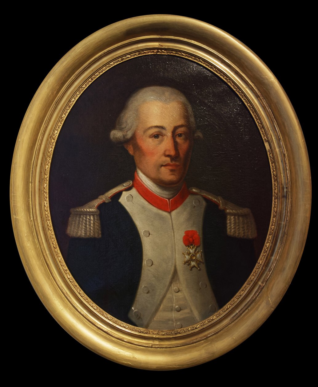 Hrabě Laurent de Migot, podplukovník regimentu draků Artois, konec 18. století (olej na plátně) od Unknown artist