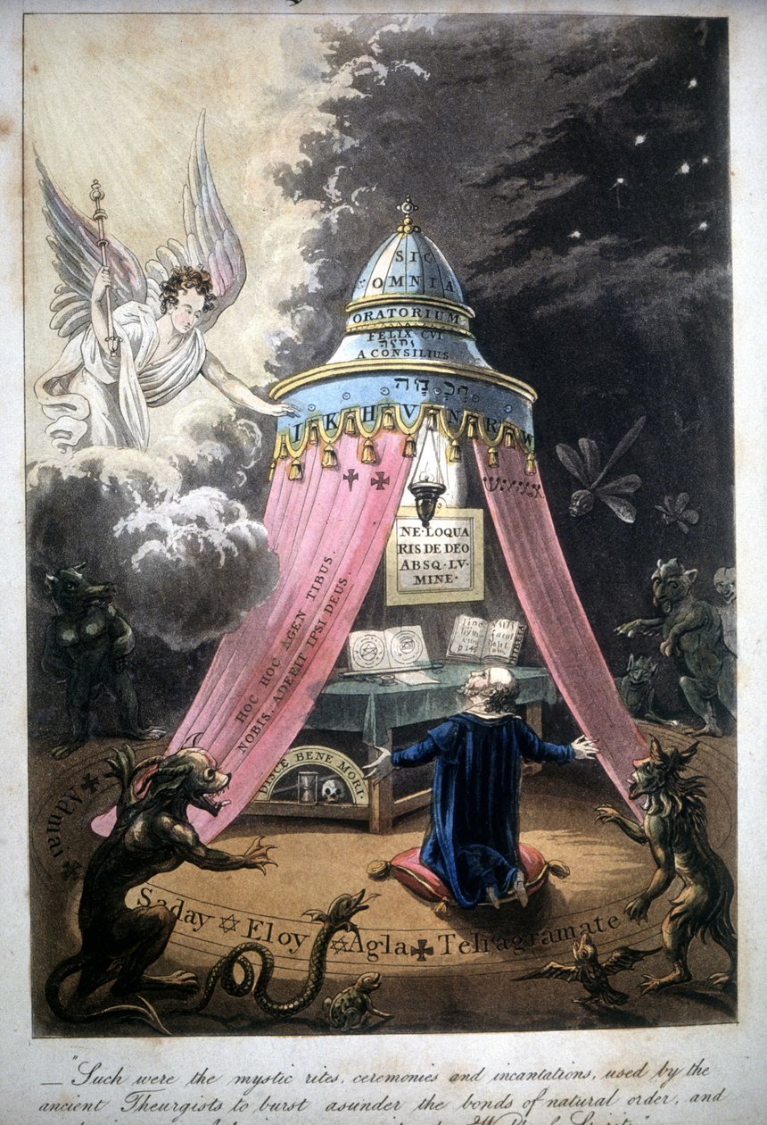 Magický obřad. Kniha z roku 1825. Bibl. Morando, Milane. od Unknown artist