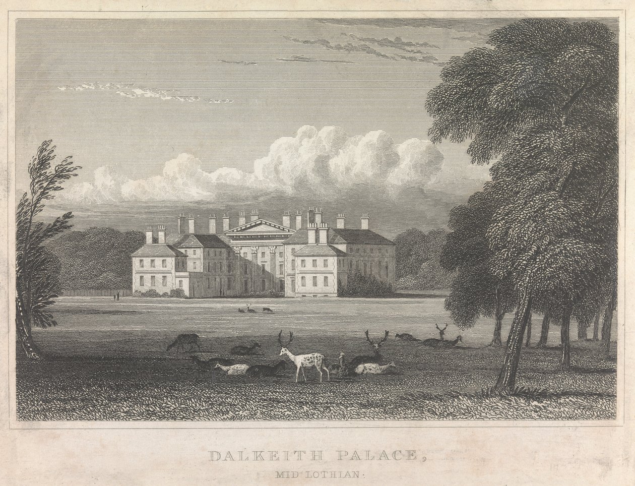 Palác Dalkeith, Midlothian; strana 86 (první díl) od Unknown artist