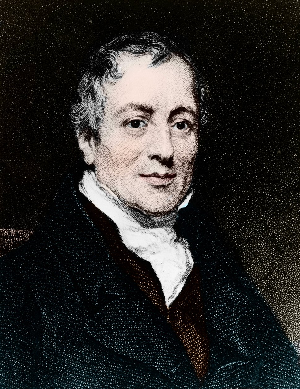 David Ricardo (1772 - 1823), britský ekonom. od Unknown artist