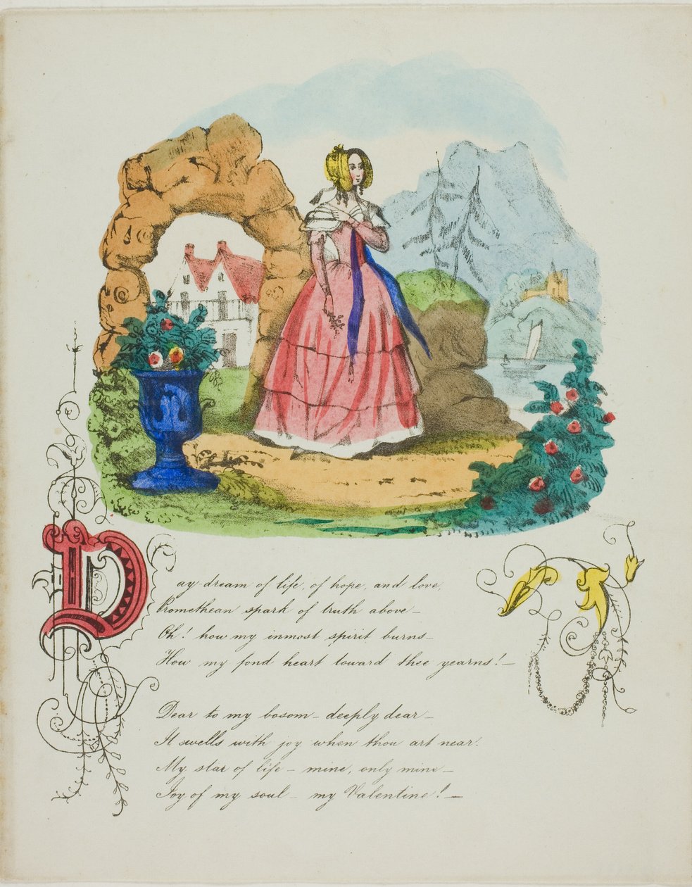 Denní sen o životě, naději a lásce (valentýnka) od Unknown artist