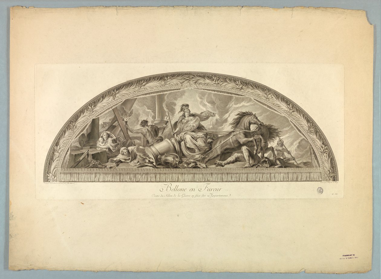 Dekorace od Lebruna a Mignarda na paláci ve Versailles od Unknown artist