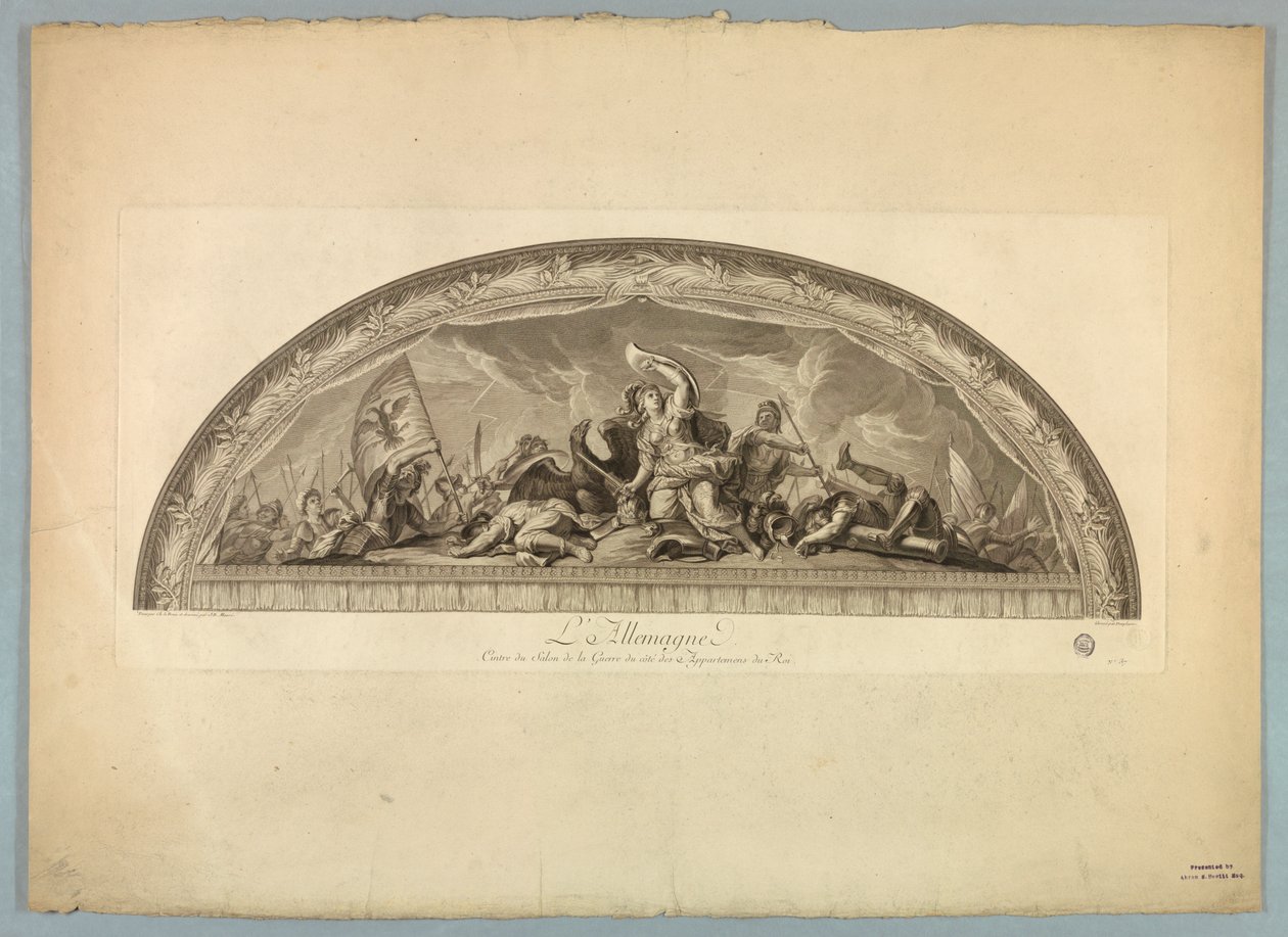 Dekorace od Lebruna a Mignarda na paláci ve Versailles od Unknown artist