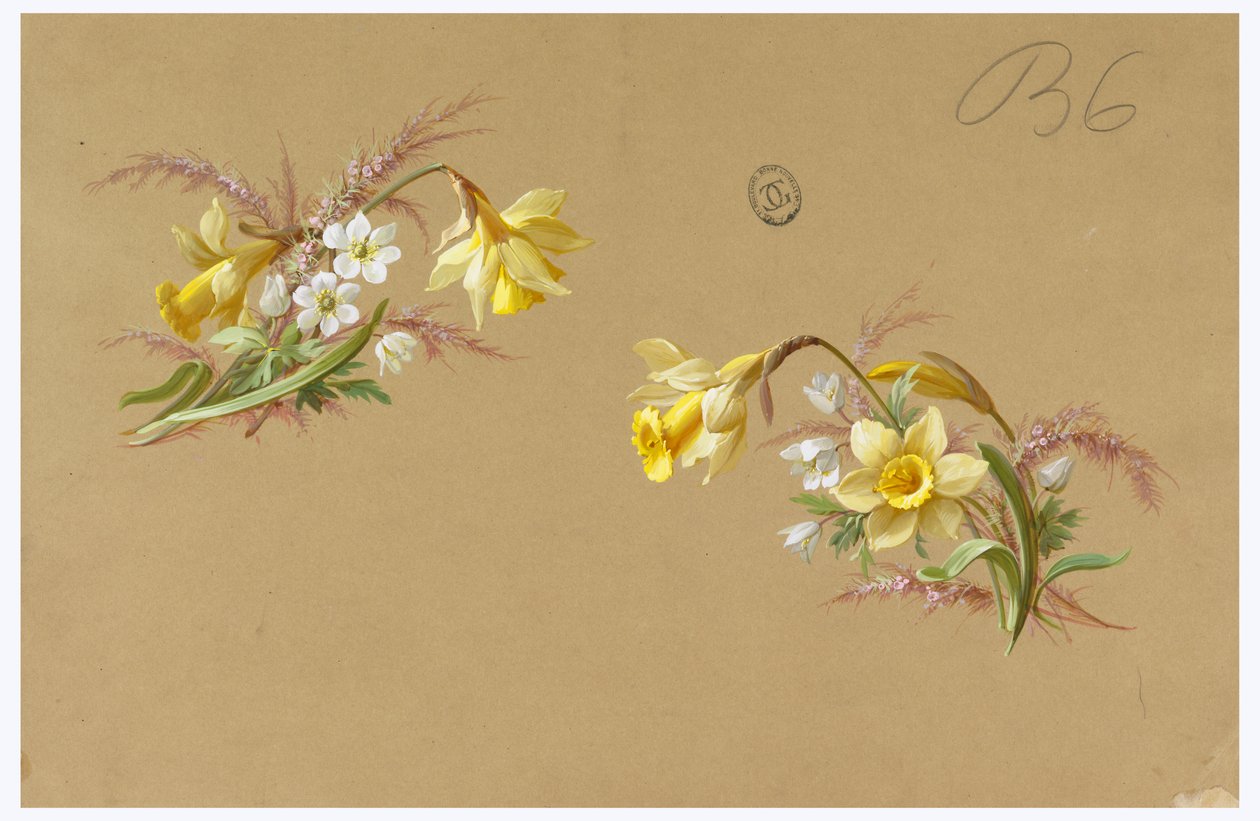 Design pro tapety a textil: květiny od Unknown artist