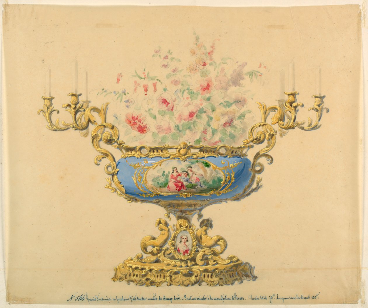 Design pro Jardiniere a Candelabrum od Unknown artist