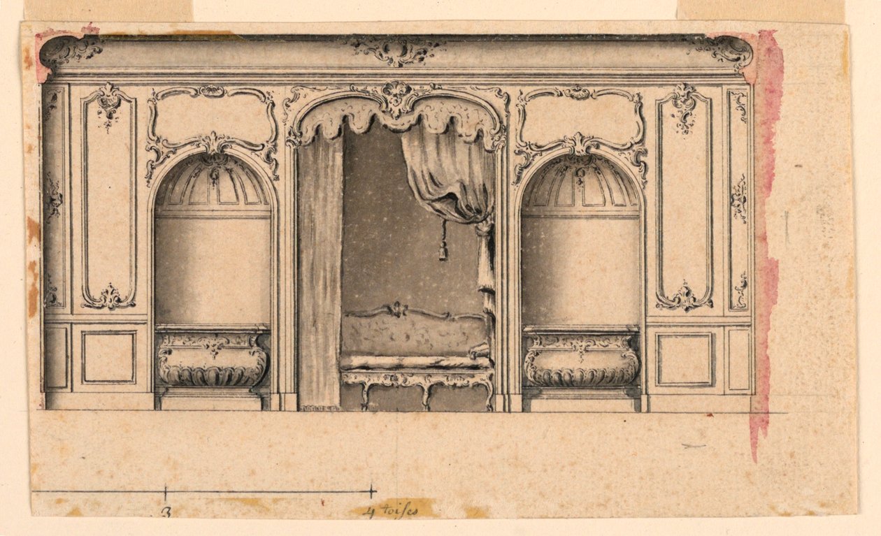 Design pro stěnu salonu od Unknown artist