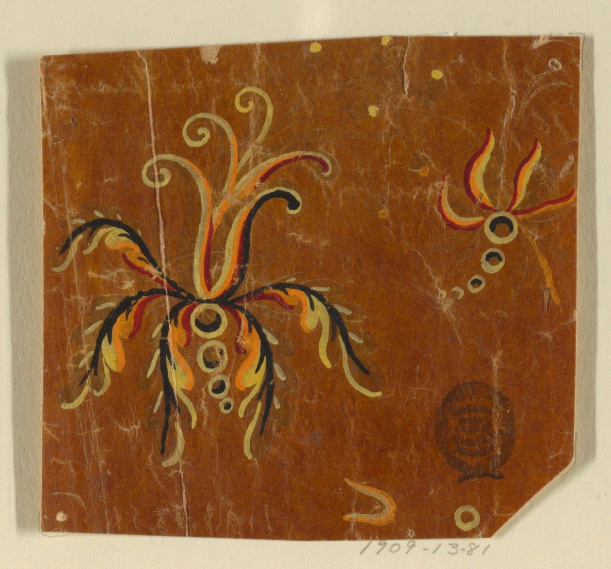 Design pro tkanou látku, fragment od Unknown artist