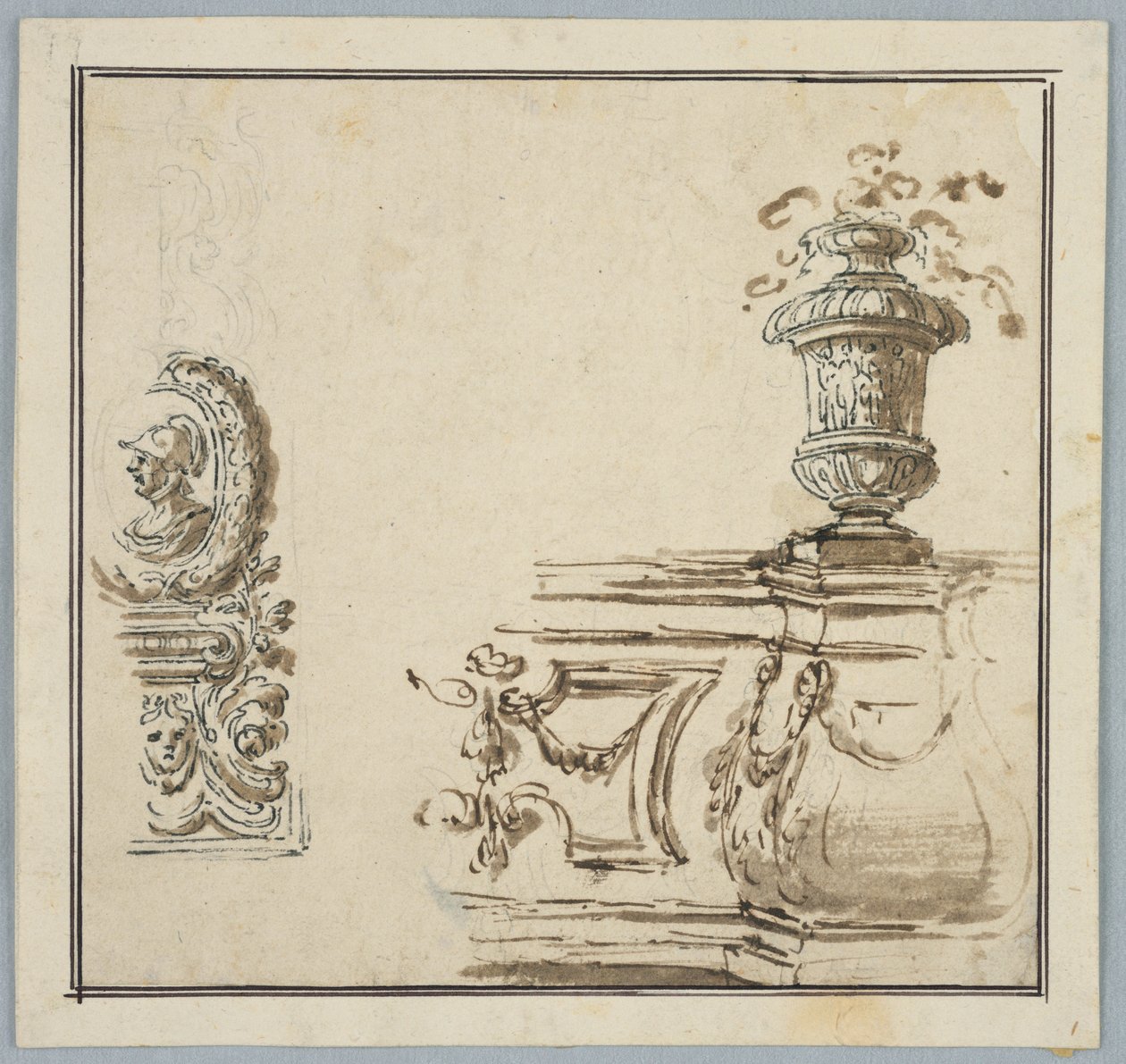 Návrhy pro architektonický ornament od Unknown artist