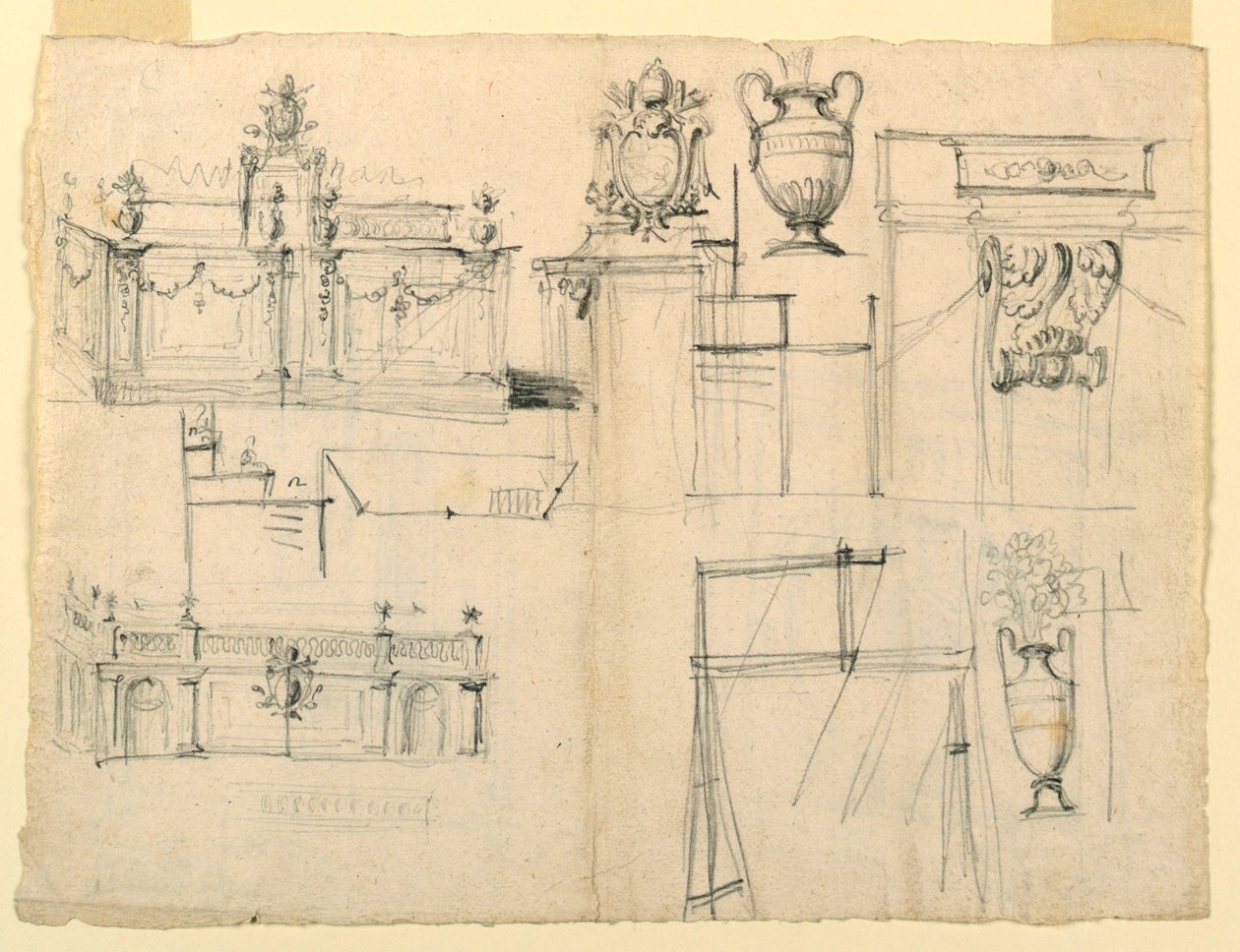 Návrhy váz a architektury od Unknown artist
