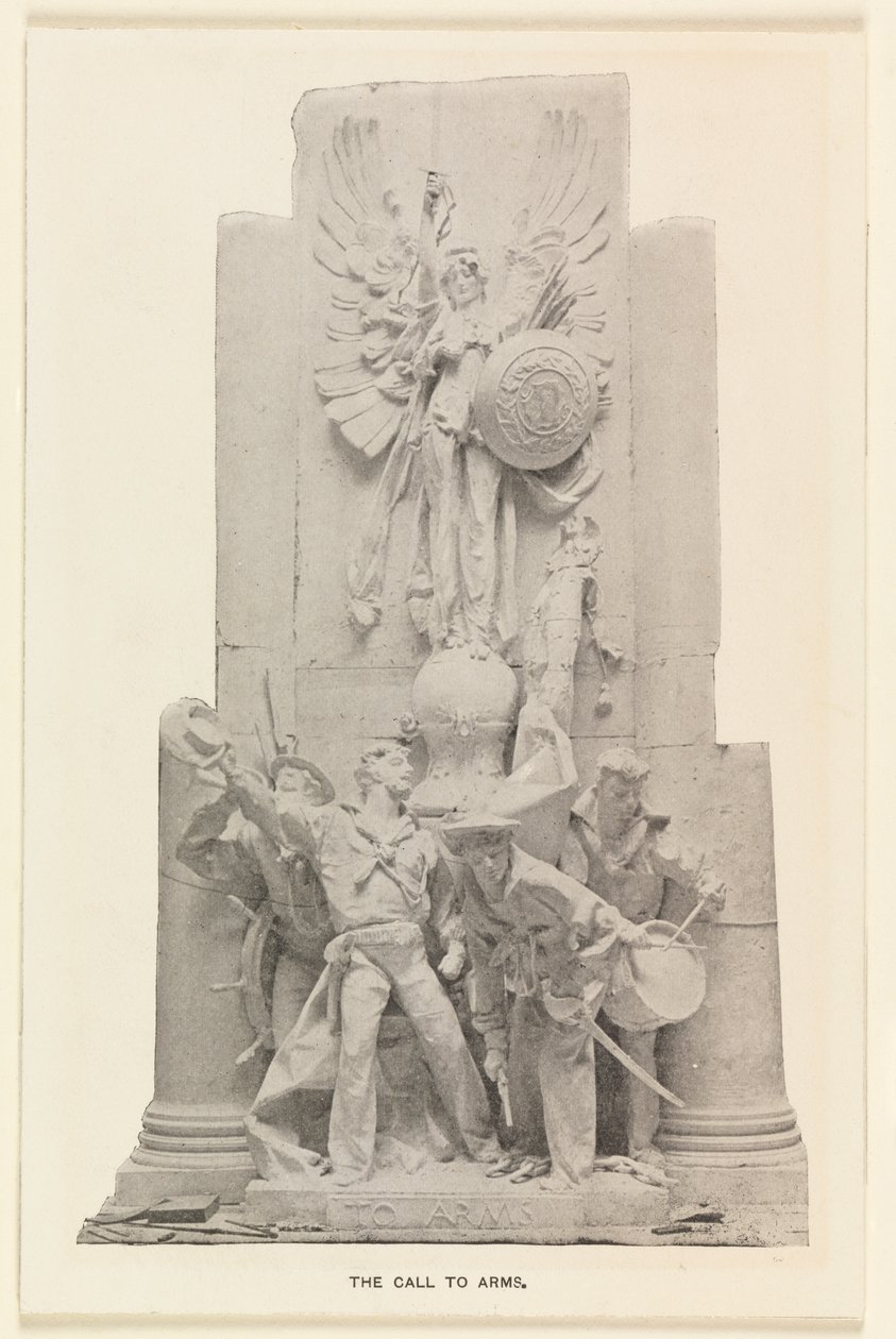 Detail sochy Call to Arms na Dewey Arch od Unknown artist
