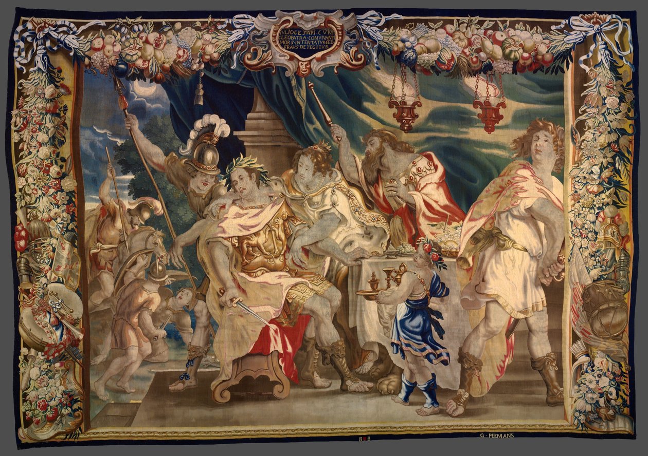 Odhalení spiknutí s cílem zabít Caesara a Kleopatru z knihy Příběh Caesara a Kleopatry od Unknown artist