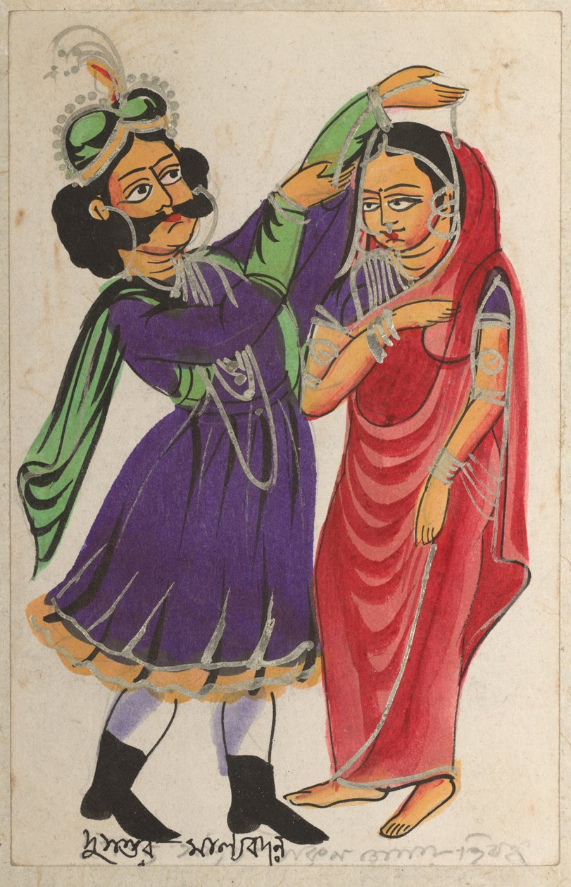 Dusmont Garlanding Shakuntala od Unknown artist