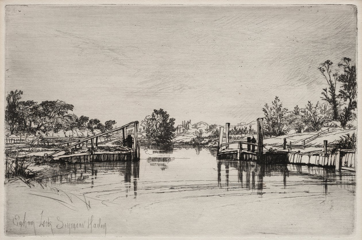 Egham Lock od Unknown artist