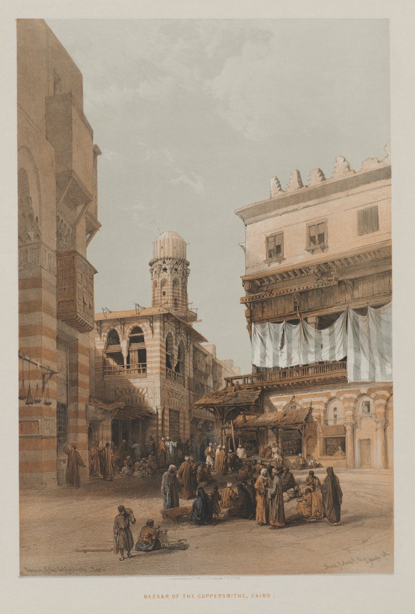 Egypt a Núbie, svazek III: Bazar měděných kovářů, Káhira od Unknown artist