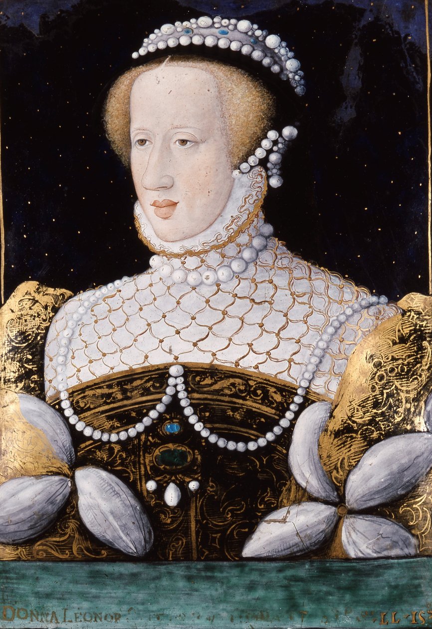 Eleonora Habsburská (nebo Rakouska) (1498 - 1558), smalt od Unknown artist