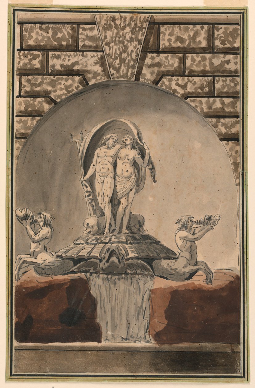 Nadmořská výška fontány od Unknown artist