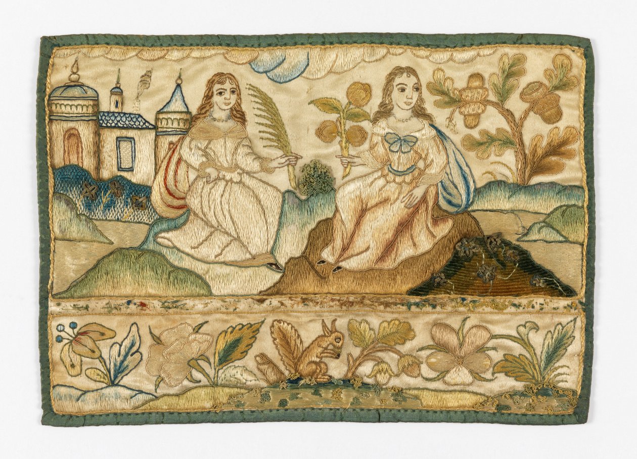 Vyšívaný panel na rakev od Unknown artist