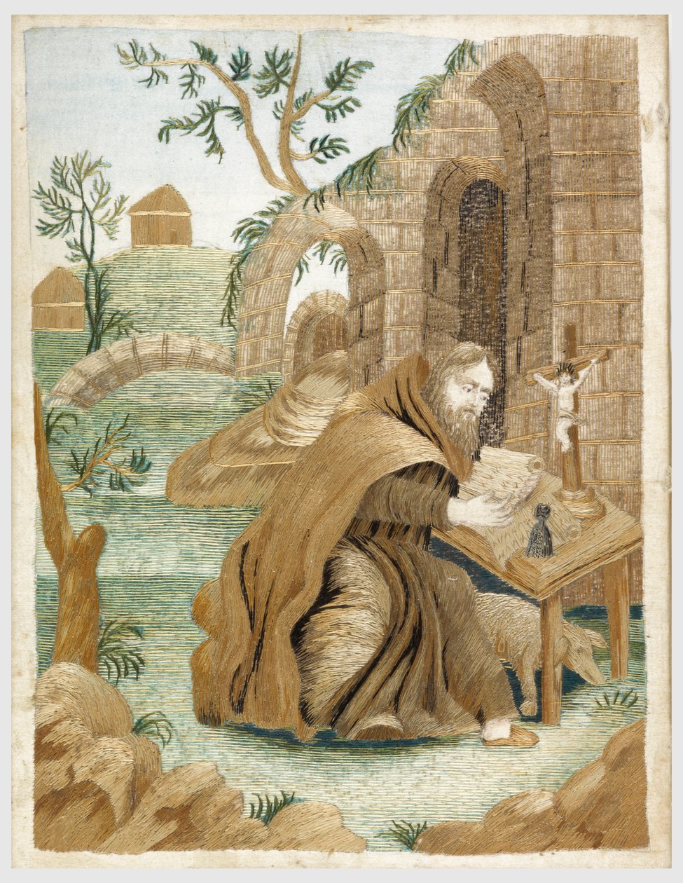 Vyšívaný obrázek od Unknown artist