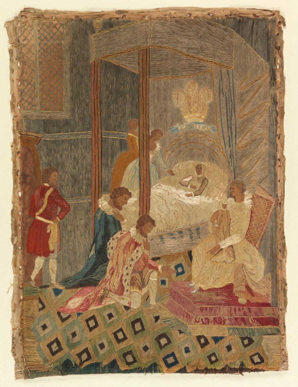 Vyšívaný obrázek od Unknown artist