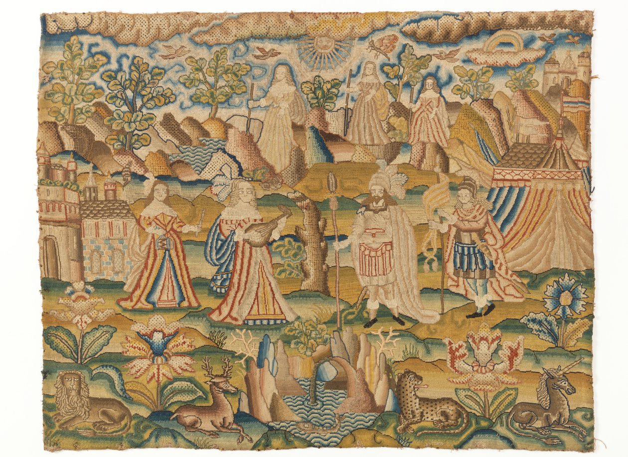 Vyšívaný obrázek od Unknown artist