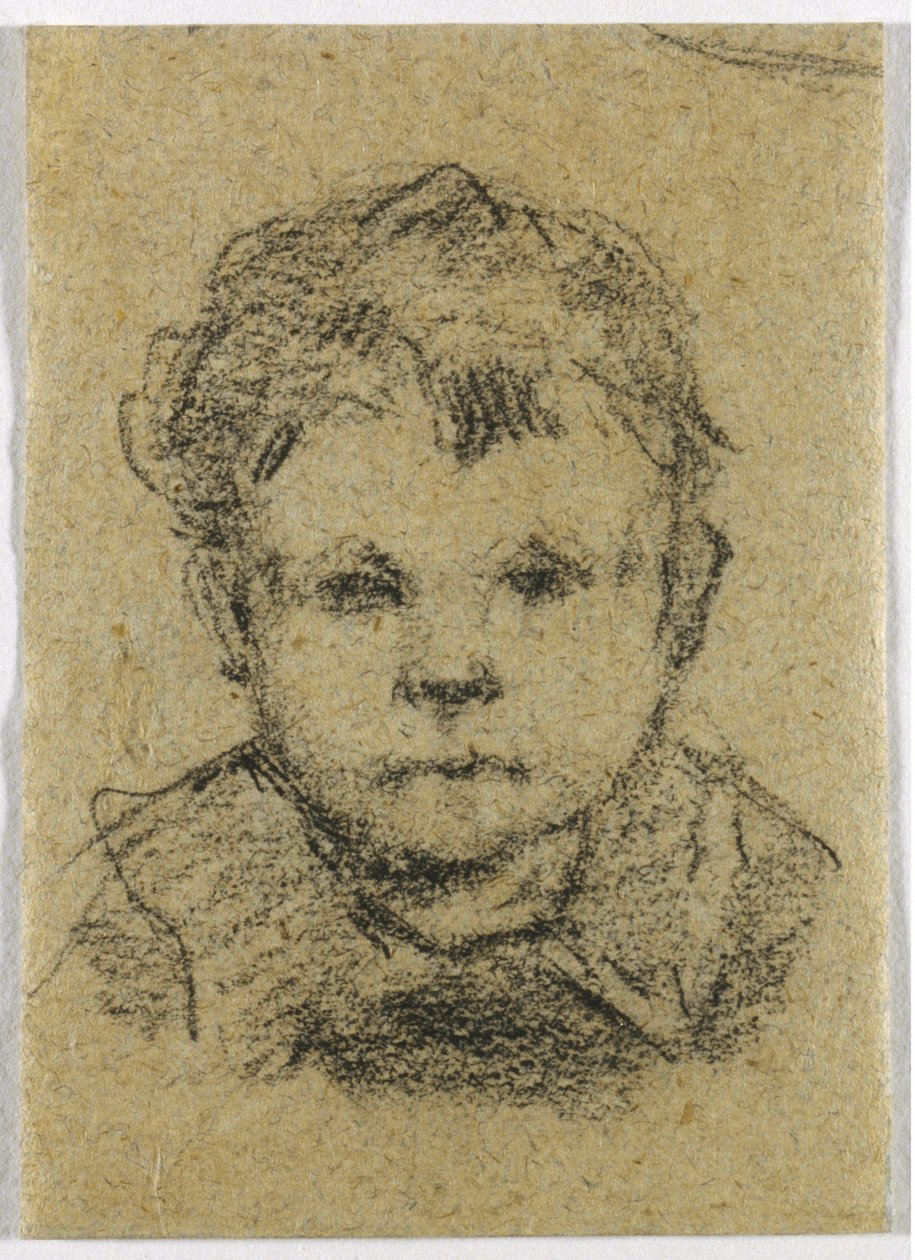 Emil Gauguin jako dítě, na sobě košili s límečkem od Unknown artist