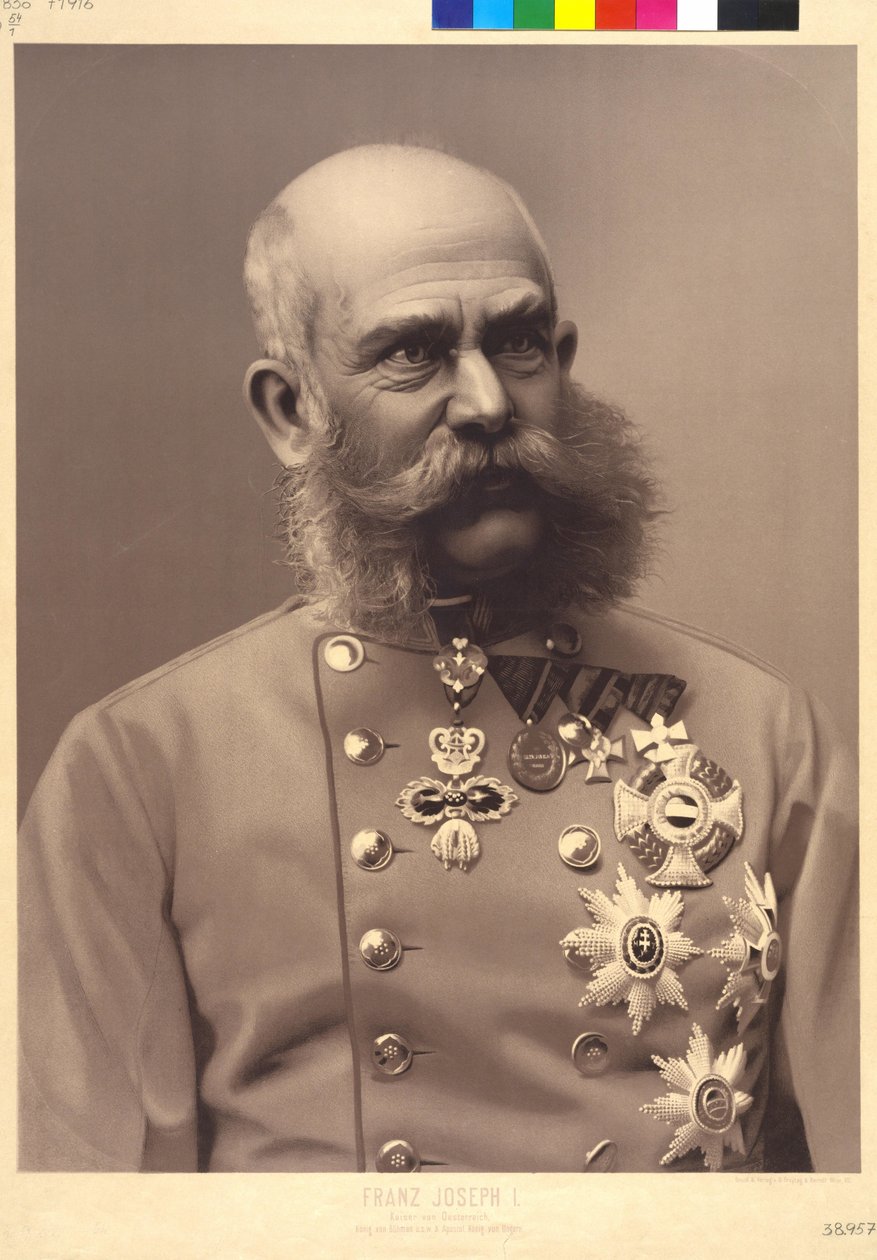 Rakouský císař František Josef I. od Unknown artist