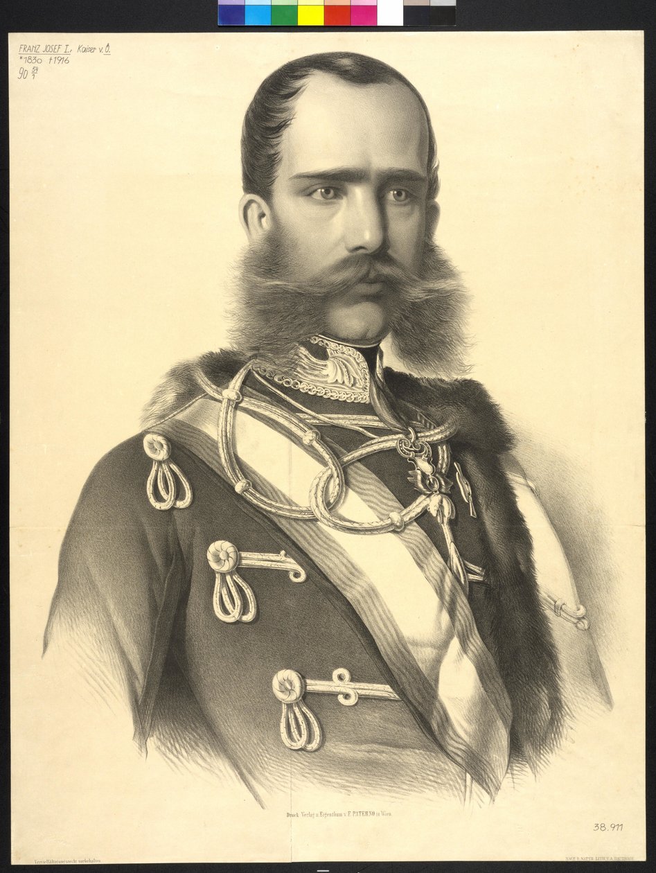Rakouský císař František Josef I. od Unknown artist