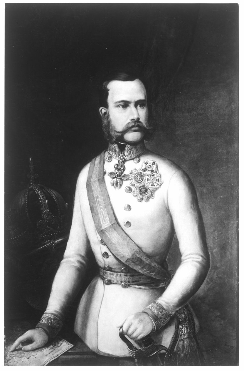 Rakouský císař František Josef I. od Unknown artist