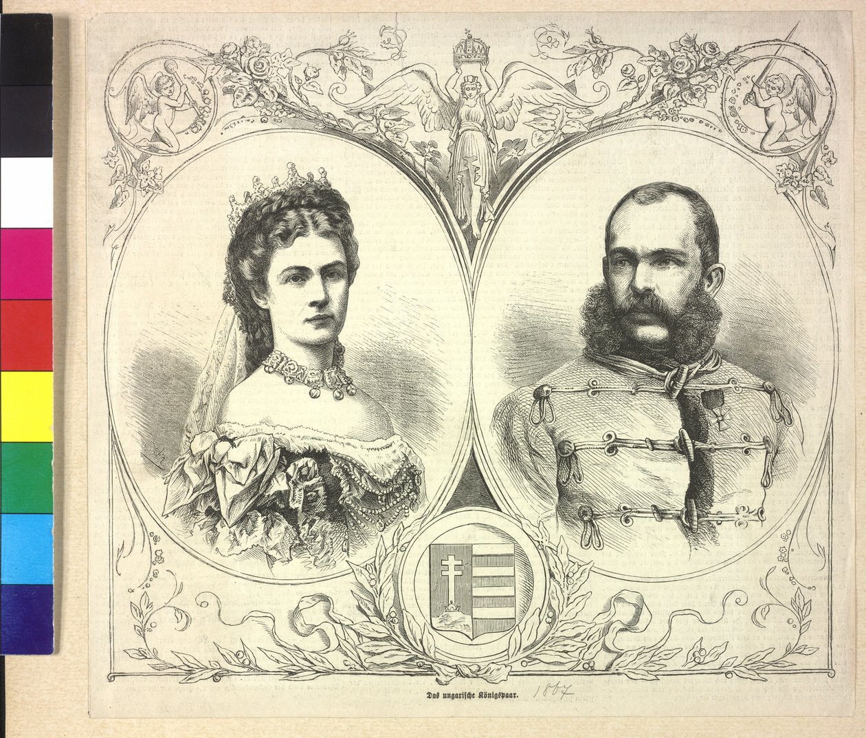 Rakouský císař a Alžběta František Josef I. od Unknown artist