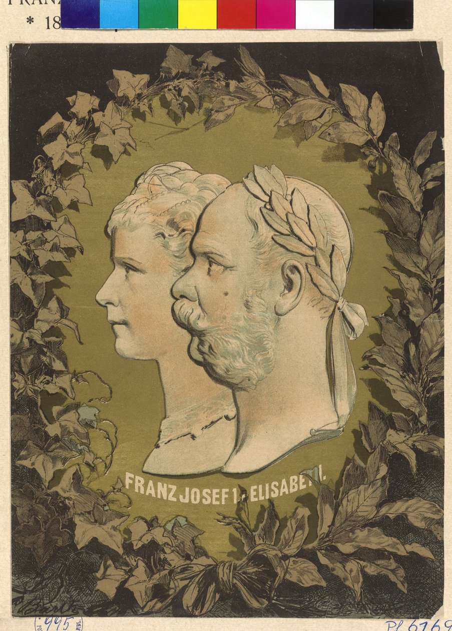Rakouský císař a Alžběta František Josef I. od Unknown artist