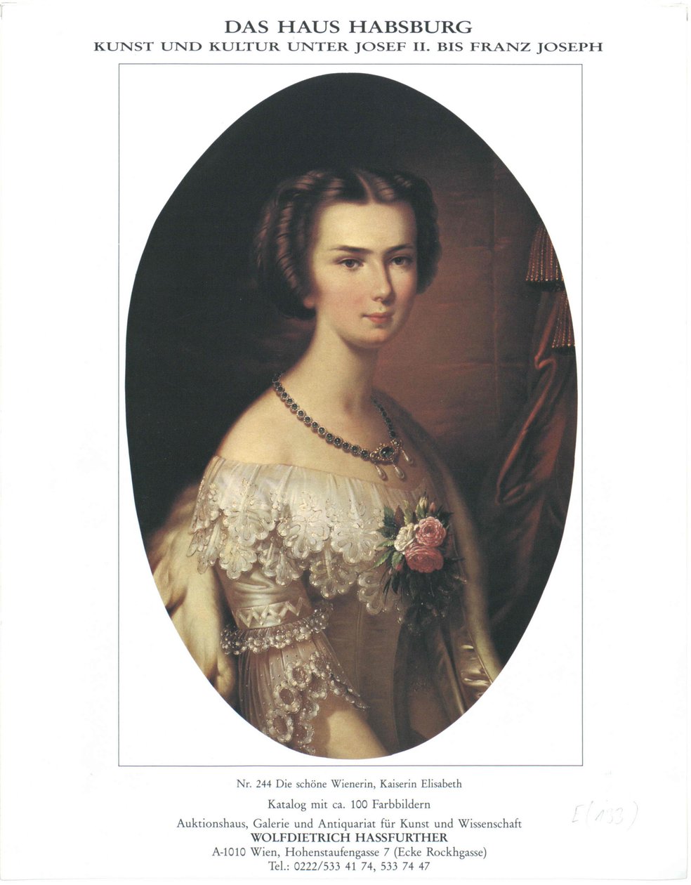 Rakouská císařovna Alžběta od Unknown artist