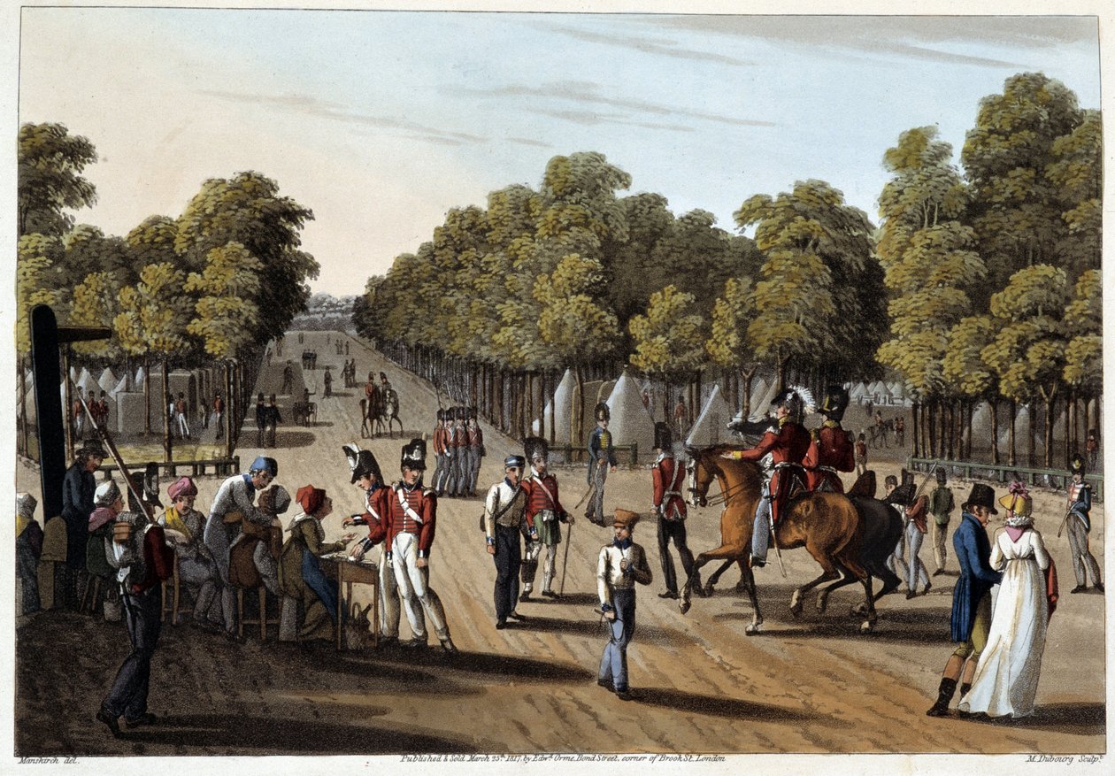 Anglický tábor v Boulogne Woods od Unknown artist