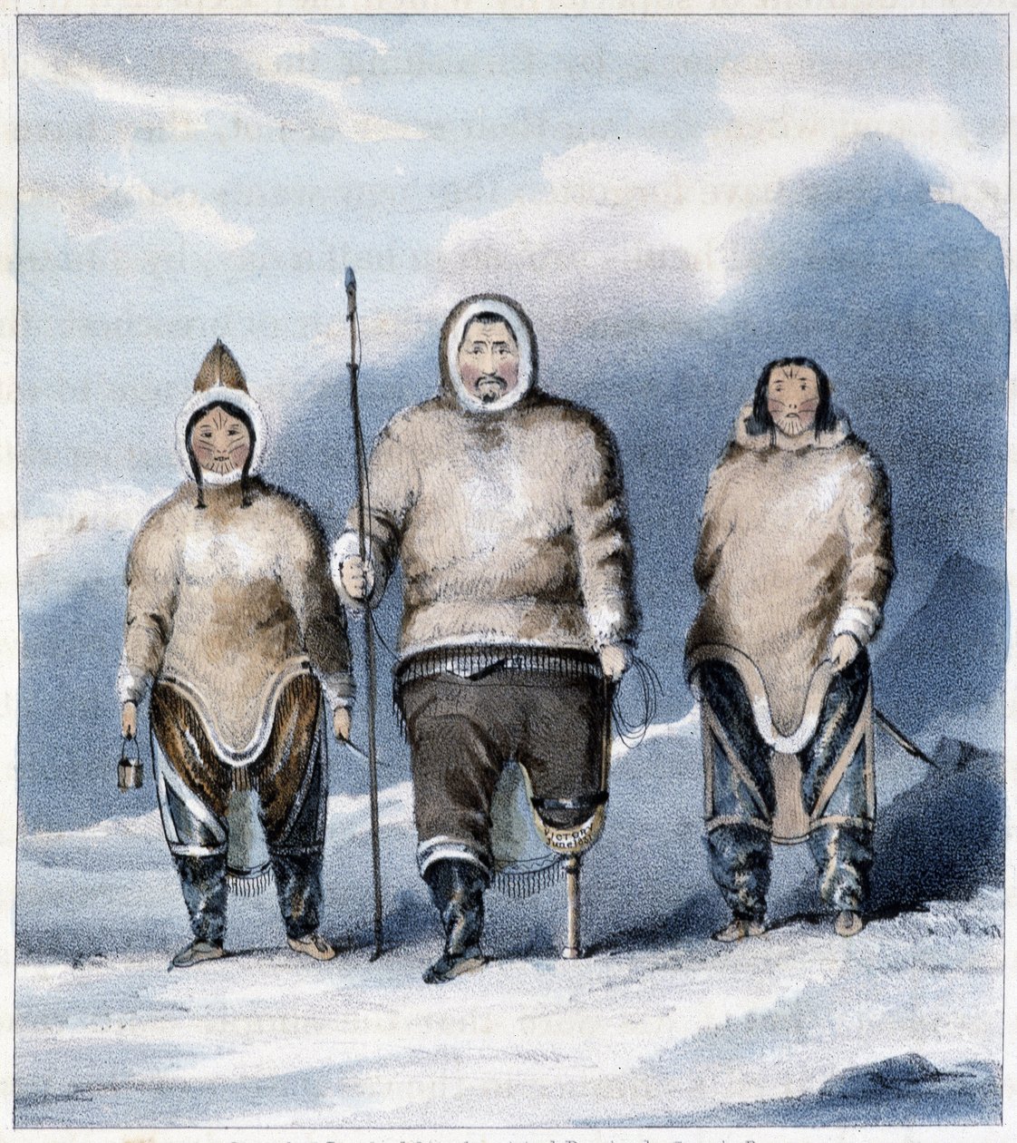 Eskymáci: Shulamina, Tulluachiu a Tirikshiu od Unknown artist