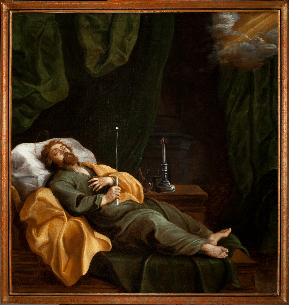 Končící (La bonne mort). Olej na plátně. 18. století. od Unknown artist