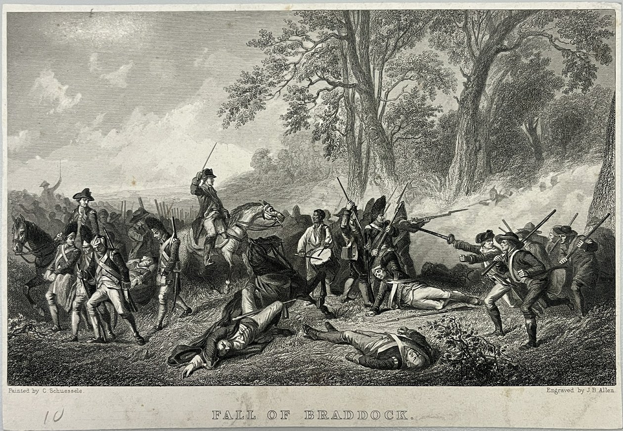 Pád Braddocku od Unknown artist