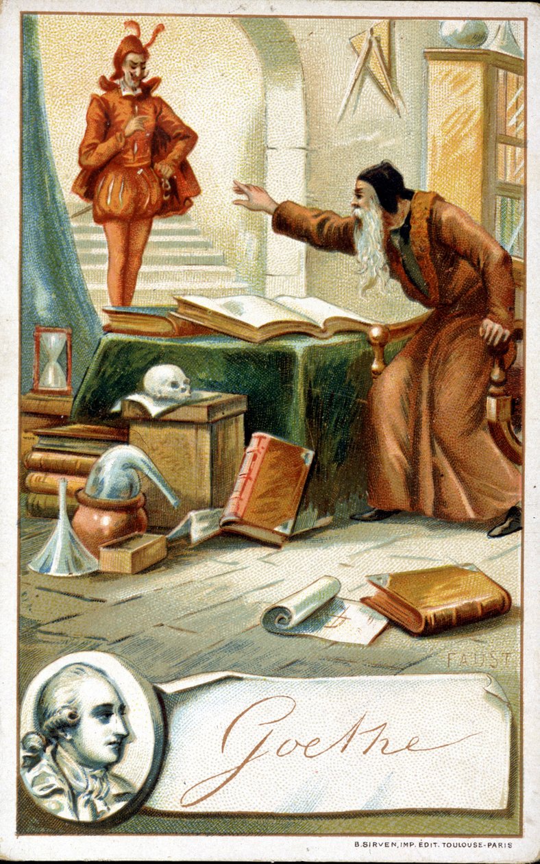 Faust de Goethe - Chromolitografie 19. století od Unknown artist