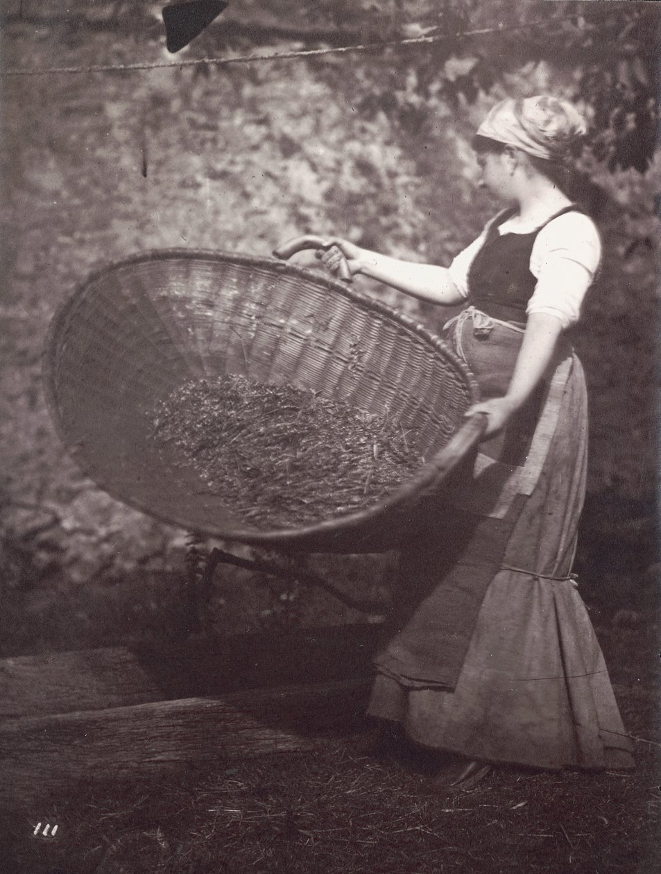 [Rolnice s košem na mláto] od Unknown artist