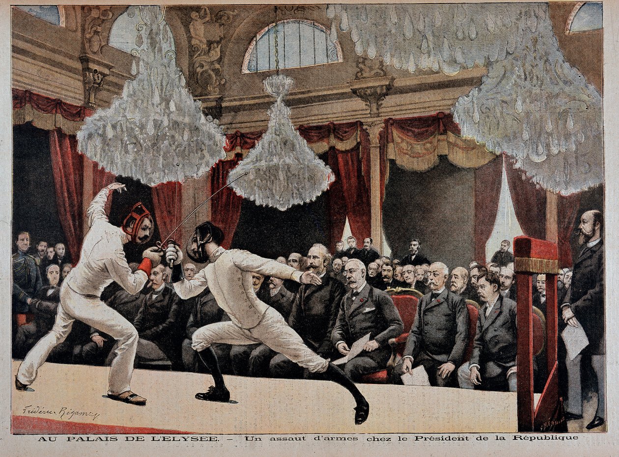 Šerm: útok – v „“Le Petite Journal““ z 9.6.1895 od Unknown artist