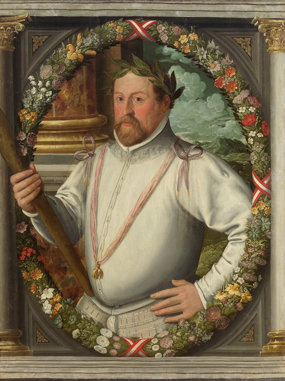 Ferdinand II. Tyrolský (habsburský), arcivévoda rakouský - Portrét Ferdinanda II. (1529-1595), arcivévoda rakouský, Anonym . Olej na plátně, c. 1573. Uměleckohistorické muzeum, Vídeň od Unknown artist