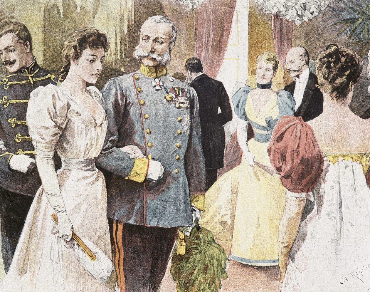 Slavnosti v Rakousku: Francois Joseph I od Unknown artist