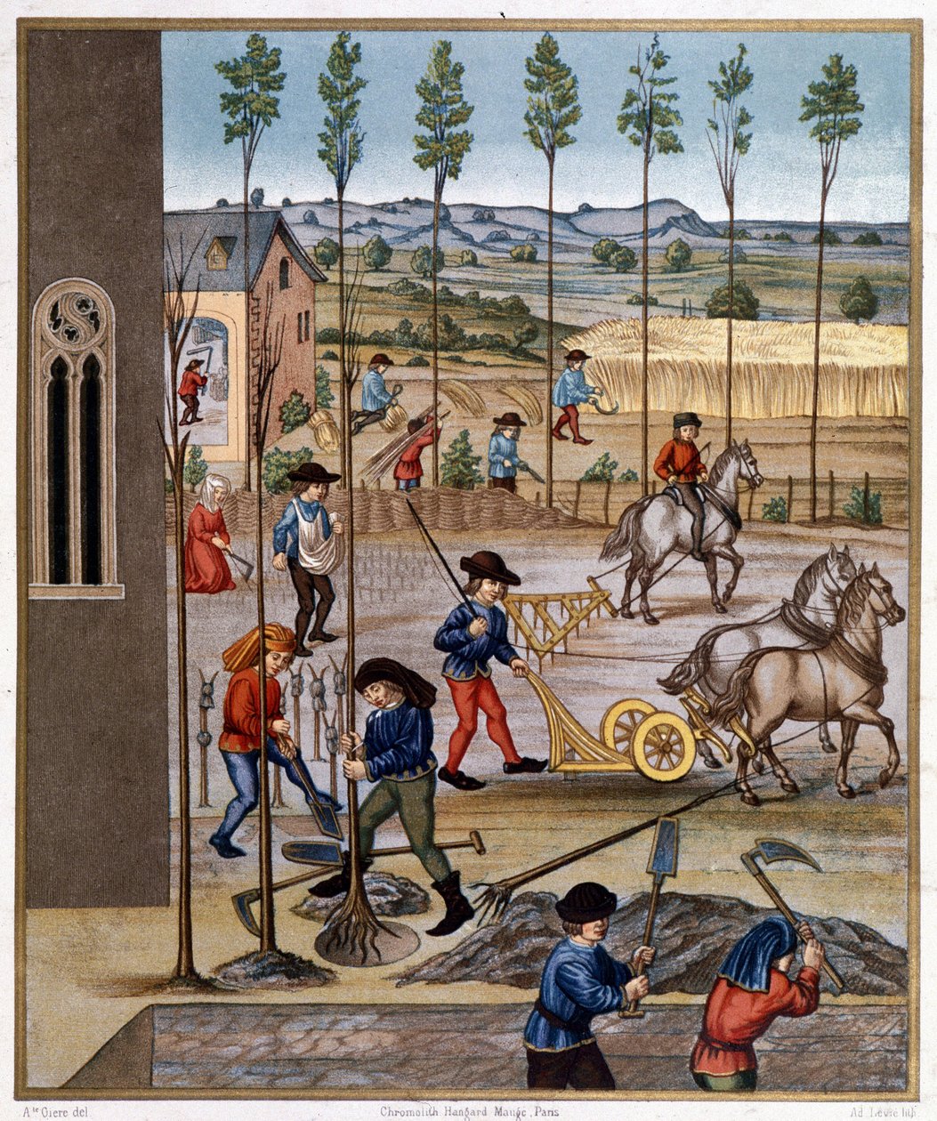 Práce v terénu - Miniatura od Unknown artist