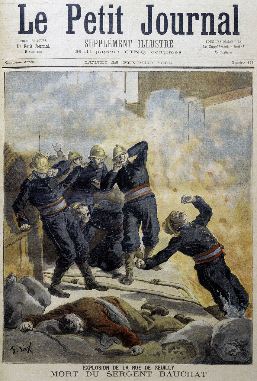 Hasiči: exploze rue de Reuilly - v „“Le Petite Journal““ od Unknown artist