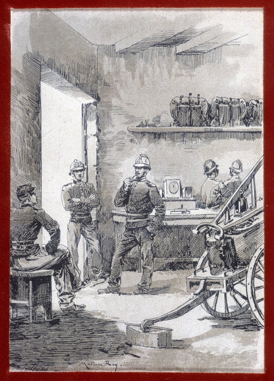 Hasiči v kasárnách: městská pošta - n.d od Unknown artist
