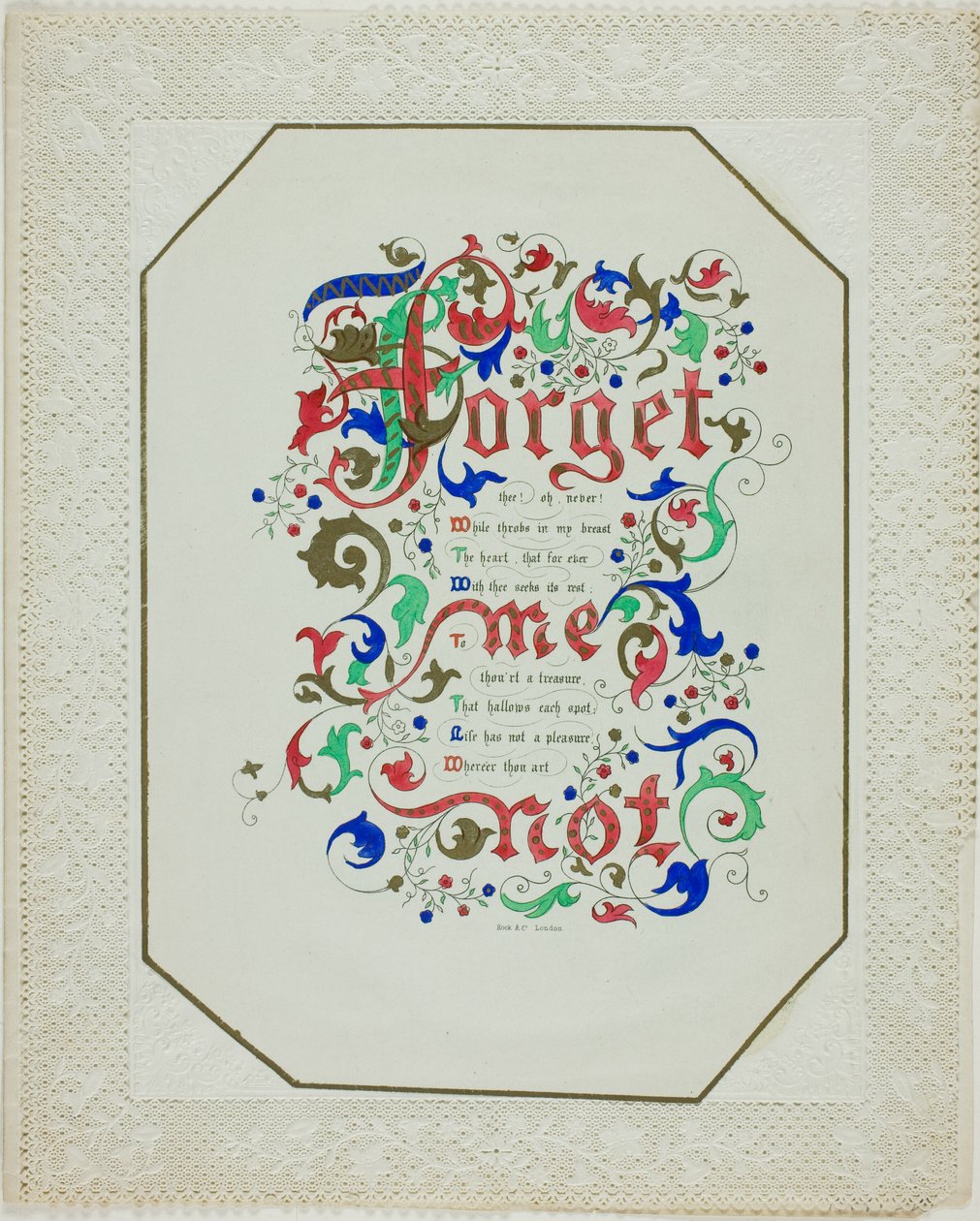 Forget Me Not (valentýnka) od Unknown artist